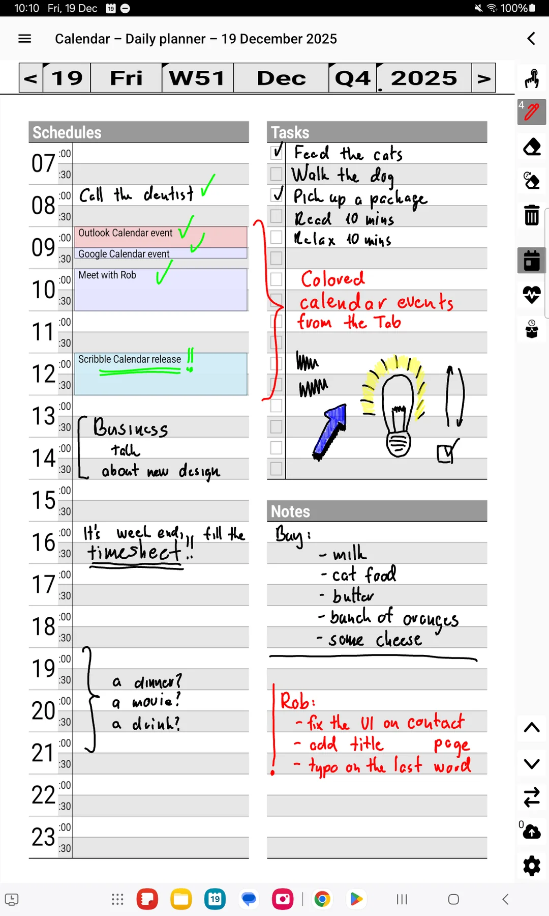 Scribble Calendar & Planner